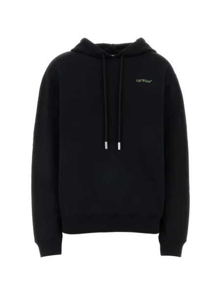 Hanorac cu glugă Off-white cu autograf alb