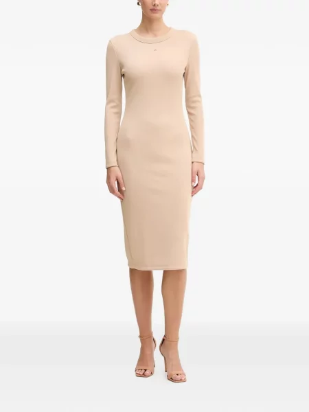 Rochie maxi Armani Exchange lungă de costum