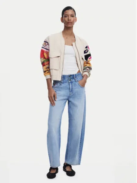 Desigual Bunda bomber Austin béžová