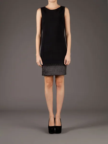 Rochie Twisty Parallel Universe de costum negru