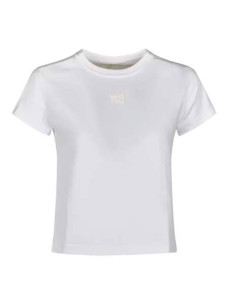 Koszulka polo Alexander Wang z autografem biała