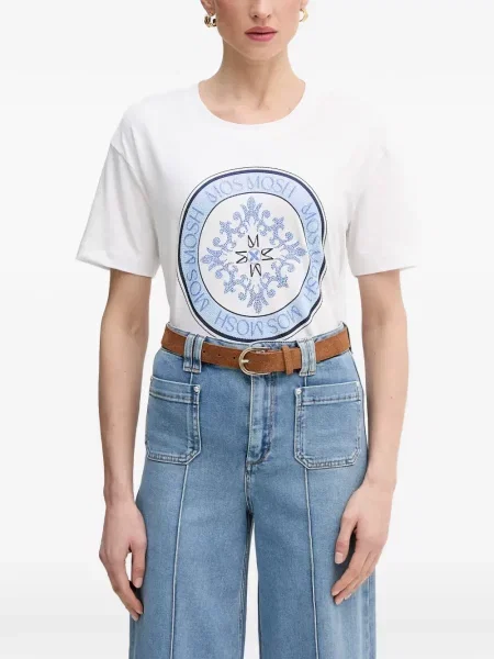 Tricou Mos Mosh cu autograf alb