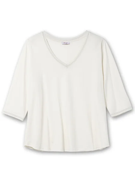 SHEEGO Majica off-bela bela