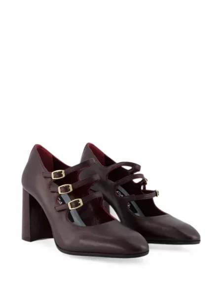 Pantofi cu toc Carel Paris cu bretele maro