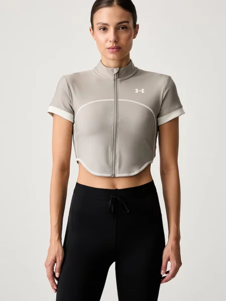 Under Armour tricou de antrenament pentru femei HeatGear bej