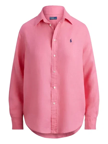 Dugo rebrasti s ovratnikom polo majica Polo Ralph Lauren plava