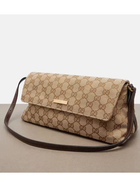 Geantă Gucci din canvas bej