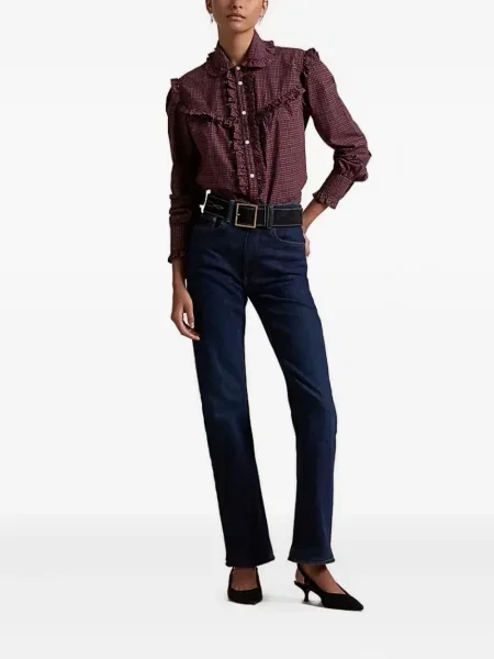 Boxeri Polo Ralph Lauren plisat cu broderie din piele gri