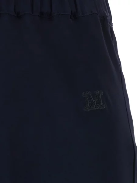Fusta maxi Max Mara cu broderie albastru