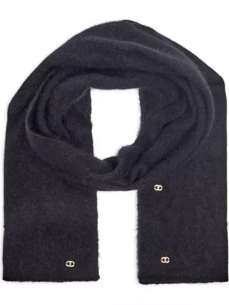 TWINSET Șal cu adaos de lână negru