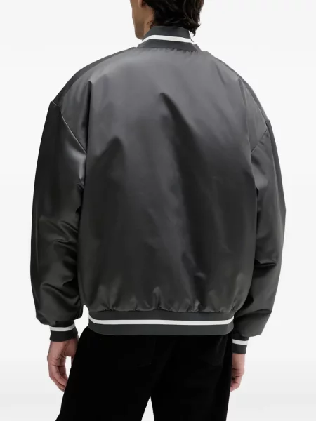 Geacă Adidas cu șireturi din piele de căprioară alb
