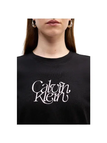 Denim ruha Calvin Klein Jeans fekete