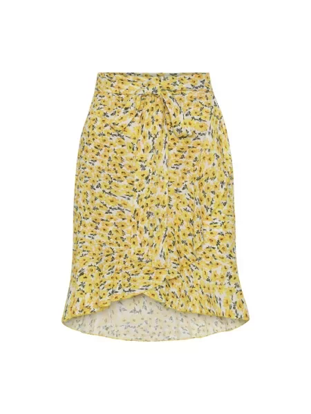 Spódnica American Dreams w kwiatki żółta