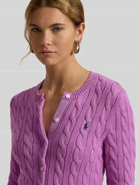 Kardigan z dzianiny z czystej bawełny krój slim fit Polo Ralph Lauren