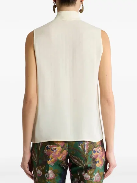 Top Etro de mătase cu model paisley