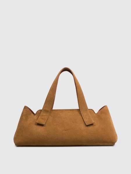 Замшева сумка Linea Marsell коричнева