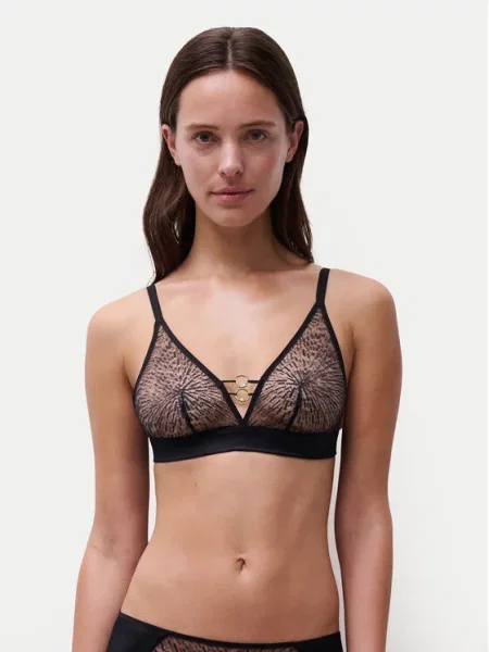 Chantelle Trikotni nedrček Pearl črna