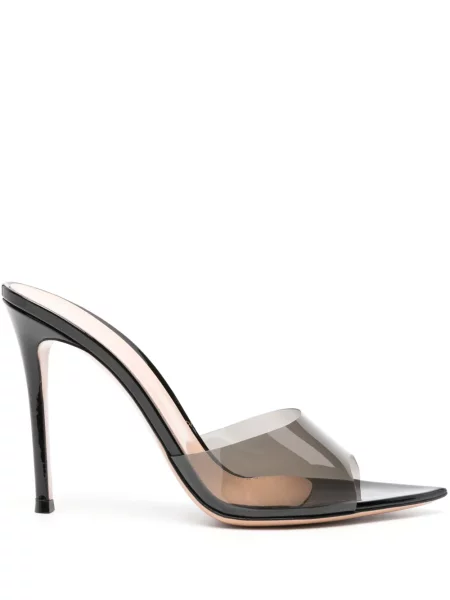 Sandale Gianvito Rossi transparente negru