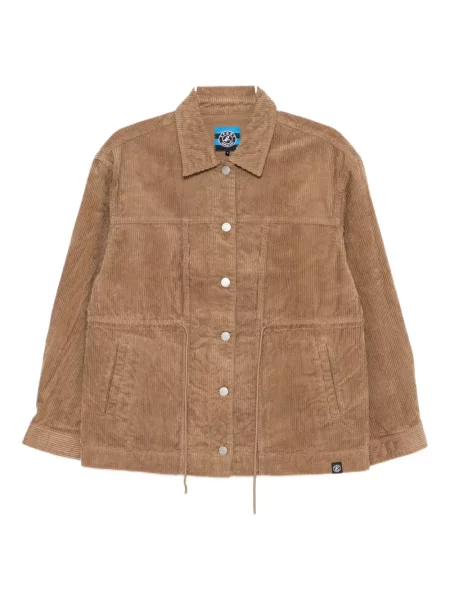 Kurtka Sport B. By Agnès B. sztruksowa biznesowa brązowa