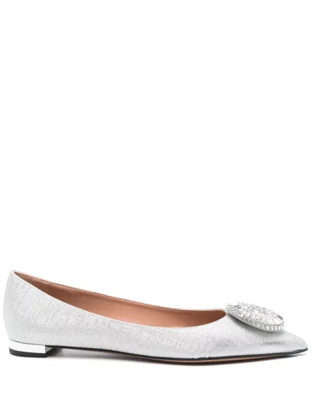 Balerini Aquazzura de cristal argintiu