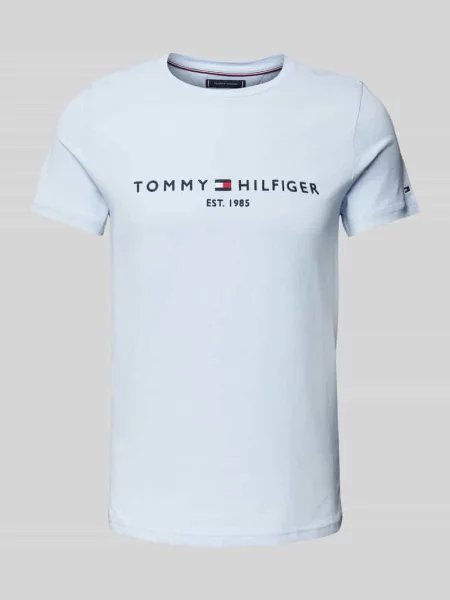 Tommy Hilfiger T-Shirt Tommy Logo jasny niebieski