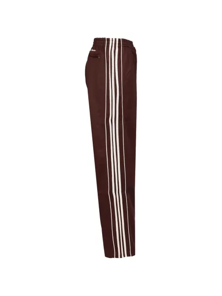 Pantaloni Adidas cu dungi alergare maro