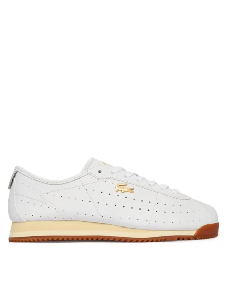 Lacoste bőr sportcipő Club-Low Sneakers fehér