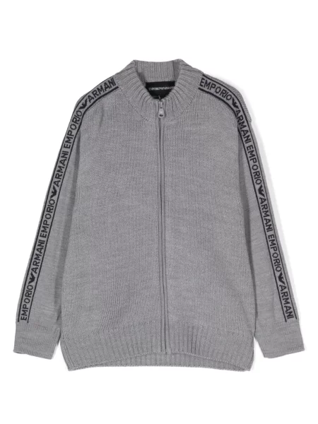 Sweter dziecięcy Emporio Armani szary