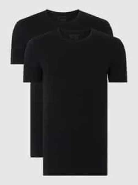 Schiesser T-Shirt 2 Szt. schwarz czarna