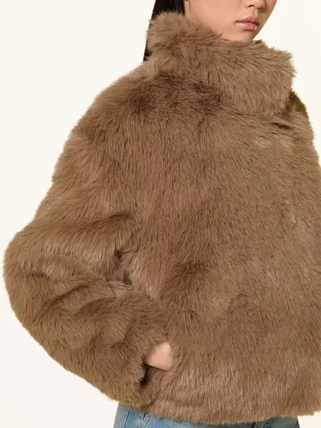 Someday Bunda Z Umělé Kožešiny Vurla světle hnědá