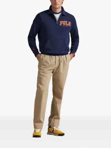 Tricou polo Polo Ralph Lauren cu dungi cu două rânduri de nasturi cu aplicații negru