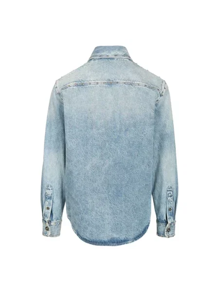 Koszula dżinsowa Versace niebieska