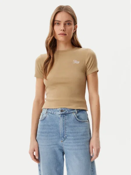 Tričko Guess Jeans zelená