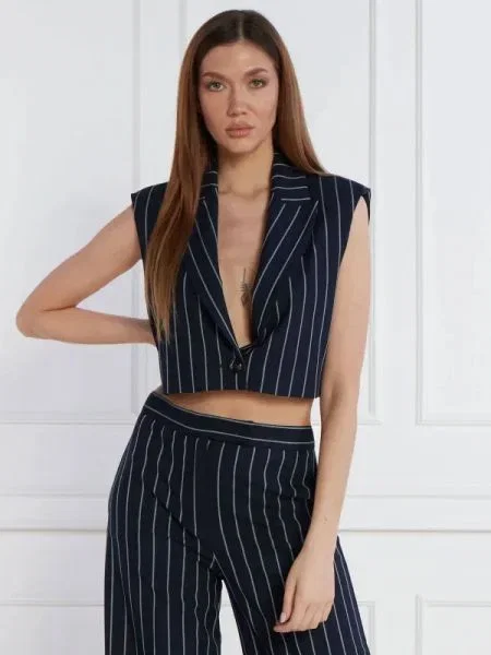 MAX&Co. Mellény | Cropped Fit kék