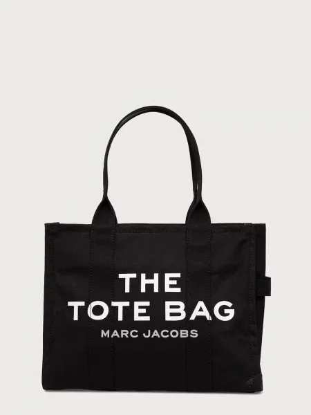 MARC JACOBS shopper torba za žene od pamuka THE LARGE TOTE crna