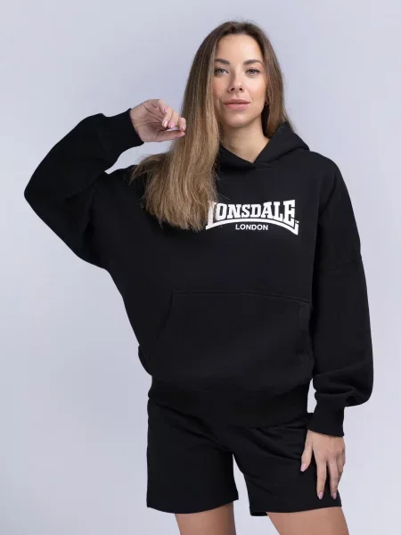 Худі Lonsdale бавовна/поліестер чорний