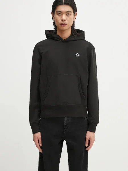 Dukserica Kenzo Boke Flower za muškarce s kapuljačom bez uzorka crna