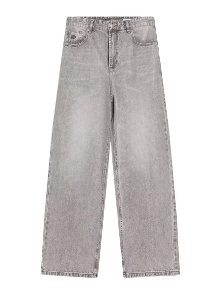 Bershka Kavbojke denim siv