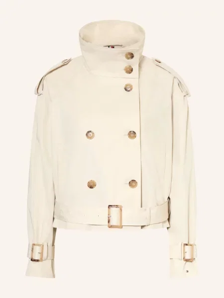 Trenčkot Tommy Hilfiger béžový