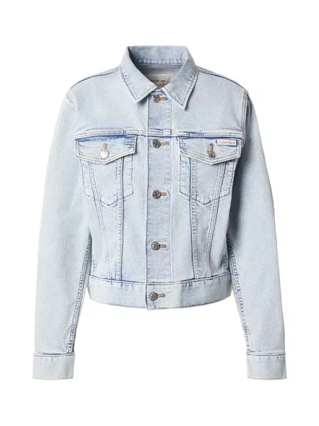 Calvin Klein Jeans Geacă de primăvară-toamnă denim albastru