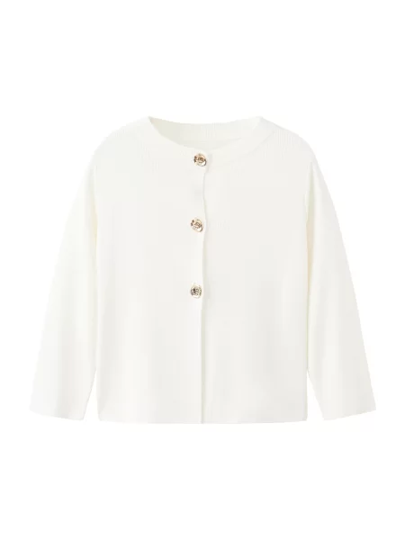 MANGO Kardigan GOLDBOTA slonová kost