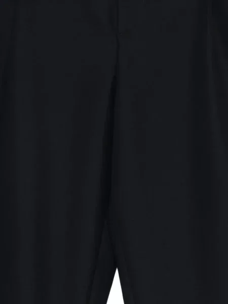 Plisované kalhoty Maison Kitsuné modré