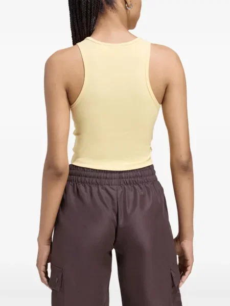 Csíkos hálós póló Adidas nyomtatás barna