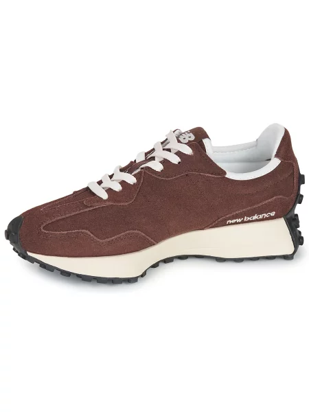 Sneakerși New Balance 327 din piele maro