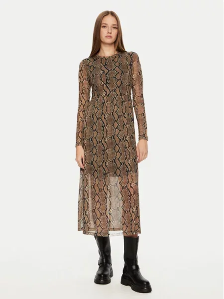 JDY Sukienka codzienna Anima brązowy