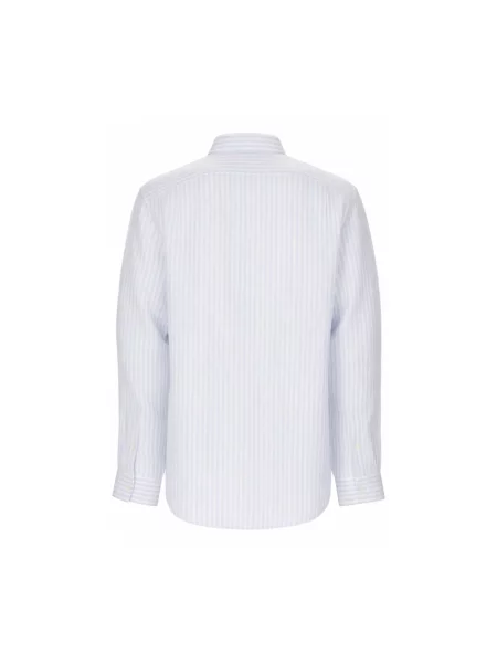 Lniana koszula Lacoste casual biała