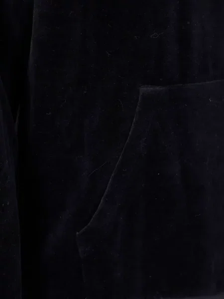 Είδος βελούδου hoodie Golden Goose μαύρο