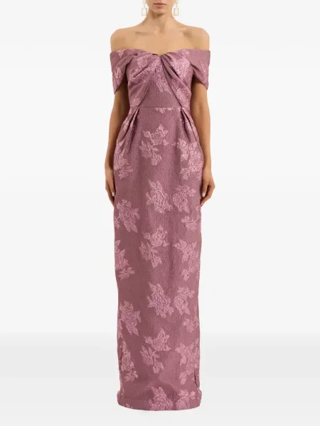 Rochie maxi Rebecca Vallance cu model floral roz