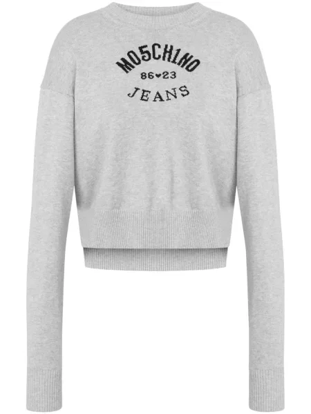 Sweter Moschino Jeans szary