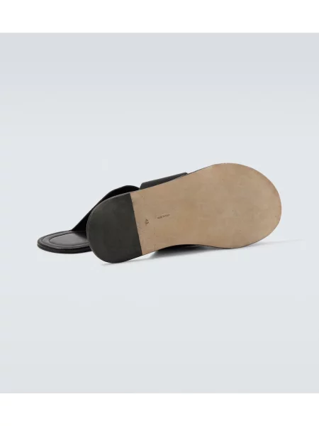 Sandale The Row din piele negru
